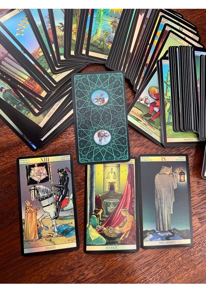 Tarot Of The New Vision 78 Adet Renkli Tarot Kartı Seti-Kartlar ve Tanıtım Kitapçığı modelleri