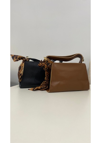 Şık Kadın Fularlı El ve Omuz Çantası / Çanta / Omuz Çantası