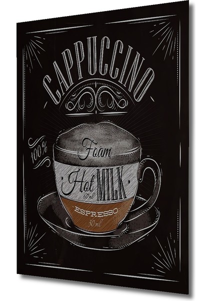 Cappuccino Kahve Temalı Dekoratif Ahşap Mdf Ev/işyeri Duvar Tablo Dikdörtgen Ev/işyeri Duvar Tablo fiyatları