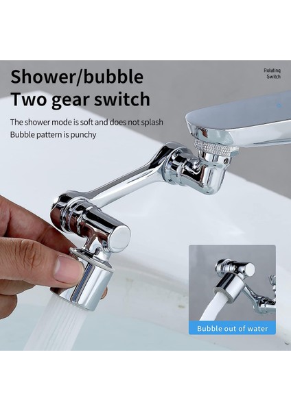 Mutfak Banyo Musluk Başlığı 180 Derece Dönebilen Fonksiyonel Evrense indirimleri