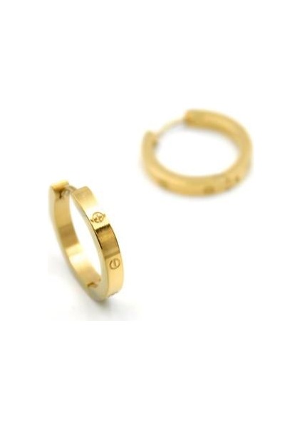 Ince Crt Küpe - Altın