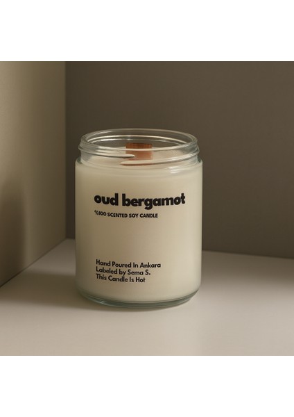 : Oud Bergamot : Cam Kavanozda Kokulu %100 Soya Mum (Bergamot, Oud, Sedir, Sandal) modelleri