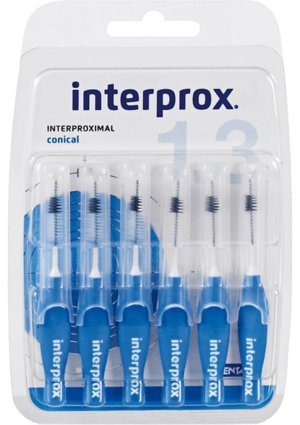 Interprox Diş Arası Fırça Mavi Conical 6 Adet, 3'lü Paket (3 x 6 Adet)