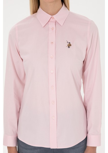 Kadın Açık Pembe Gömlek Basic 50308038-VR078