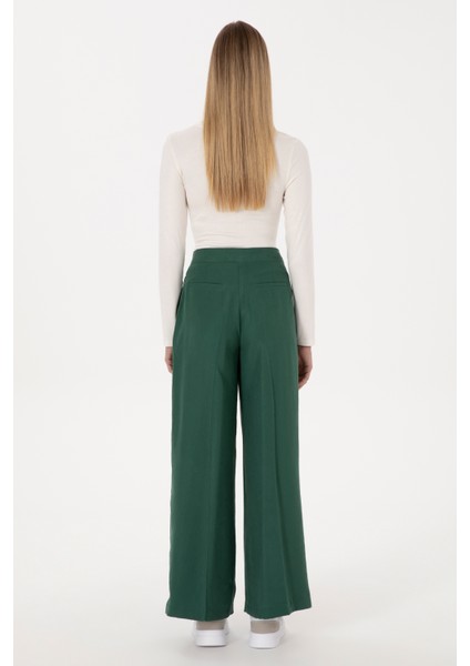 Kadın Koyu Yeşil Pantolon (Kanvas-Chino) 50309255-VR079 fırsatları