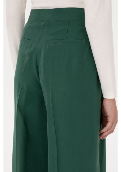 Kadın Koyu Yeşil Pantolon (Kanvas-Chino) 50309255-VR079