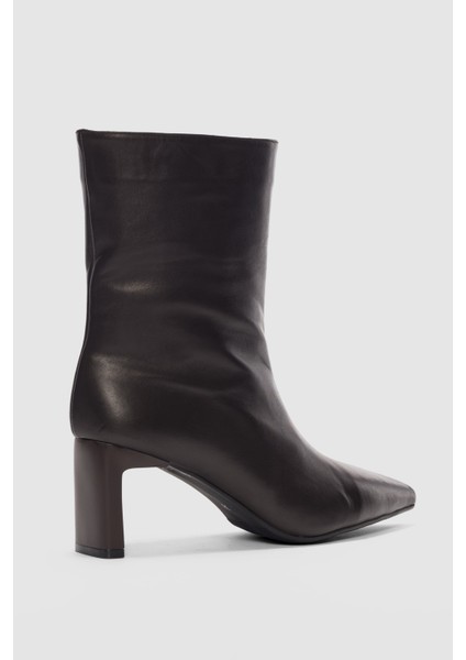 Lowen Hakiki Deri Sivri Burun Kadın Bot- Kahverengi fiyatları