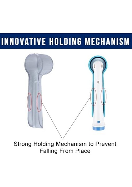 Ibrush Banyolar Için Ibrush Kaplamalı Diş Fırçası Tutucuları - Elektrikli Diş Fırçası Kapakları Kapakları - Diş Fırçası Koruyucu - 4'lü modelleri
