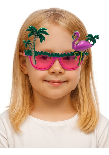 Parti Gözlükleri Lüx Flamingo Modelli Eğlenceli ve Şık Parti Aksesuarı