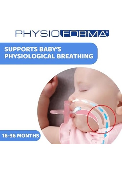 Chicco Physioforma Comfort Silikon Emzik (16-36 Ay, 2'li), Mavi