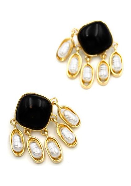 Inci Sallantılı Küpe - Siyah fiyatları