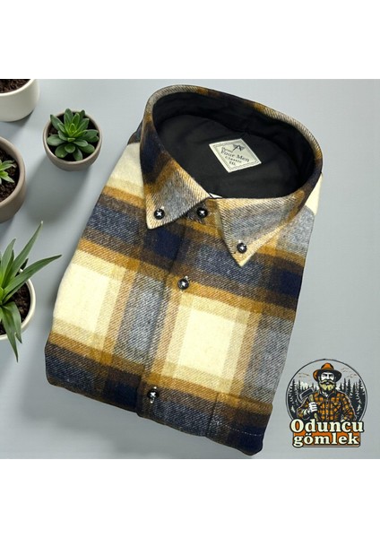 Kışlık Pamuklu Uzun Kollu Cepli Hakiki Oduncu Gömlek (Regular Kalıp) modelleri