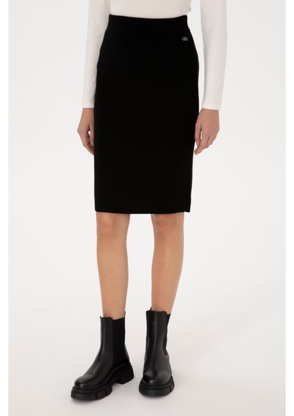 Kadın Siyah Etek (Triko) 50315594-VR046 fiyatları