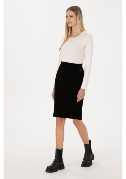 Kadın Siyah Etek (Triko) 50315594-VR046 modelleri