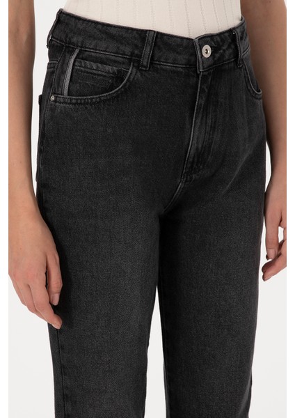 Kadın Siyah Pantolon (Jean) 50316576-DN0027 indirimleri