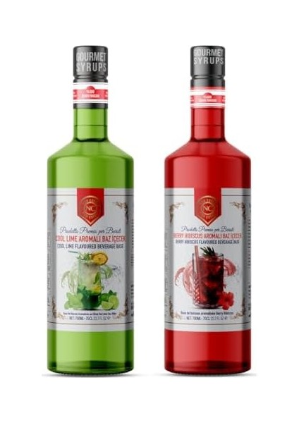 Nish Cool Lime, Berry Hibiskus Aromalı Baz Içecek 2’li Set (2 x 700 Ml)