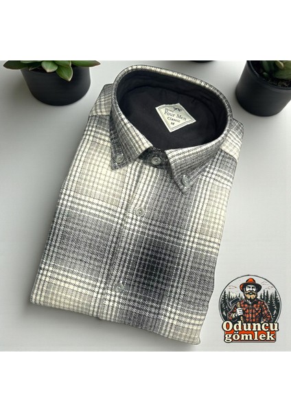 Kışlık Pamuklu Uzun Kollu Cepli Hakiki Oduncu Gömlek (Regular Kalıp) modelleri