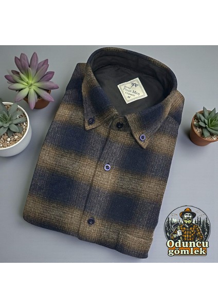 Kışlık Pamuklu Uzun Kollu Cepli Hakiki Oduncu Gömlek (Regular Kalıp) modelleri