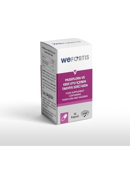 Wefortis Pasiflora Içeren Takviye Edici Gıda 30 Kapsül