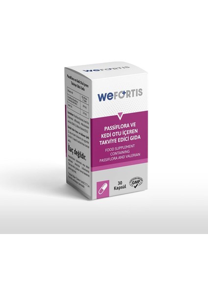 Wefortis Pasiflora Içeren Takviye Edici Gıda 30 Kapsül fiyatları