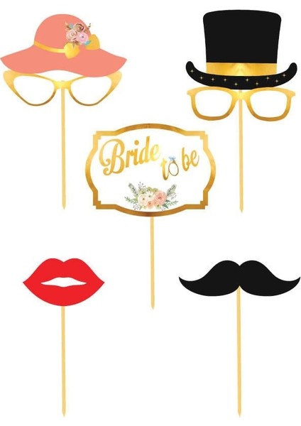 Konuşma Balonu Bride Tobe 5li Set