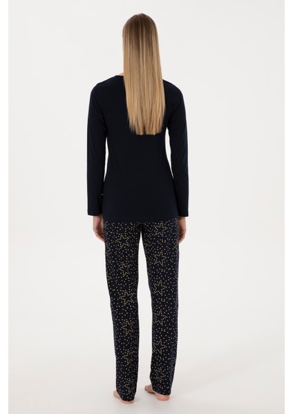 Kadın Lacivert Pijama Takım 50318931-VR033 indirimleri