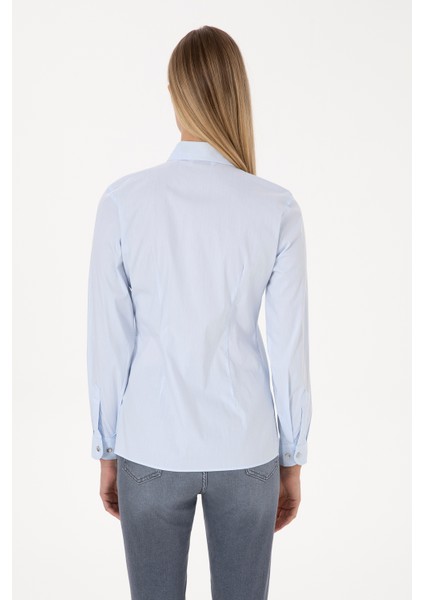 Kadın Açık Mavi Gömlek Basic 50308024-VR003 indirimleri