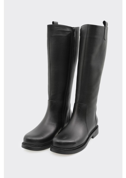 Hakiki Deri Düz Taban Kadın Çizme fiyatları