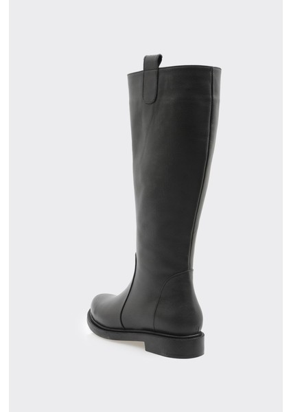 Hakiki Deri Düz Taban Kadın Çizme modelleri