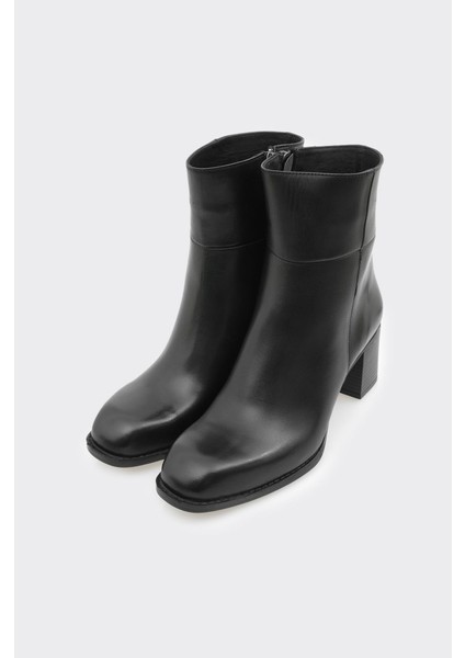 Hakiki Deri Fermuarlu Kadın Klasik Bot fiyatları