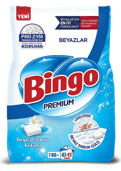 Bingo Premium Toz Çamaşır Deterjanı 7 kg Beyaz modelleri