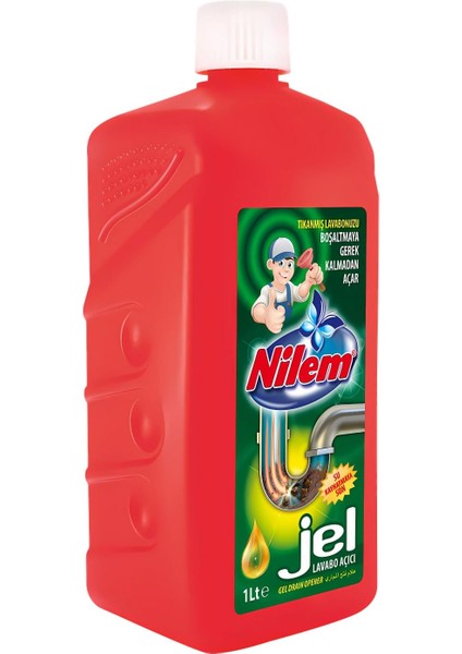 Nilem Lavabo Açıcı Jel 1 L modelleri