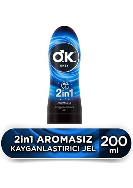 Okey 2 In 1 Aromasız Kayganlaştırıcı Jel 200 ml modelleri