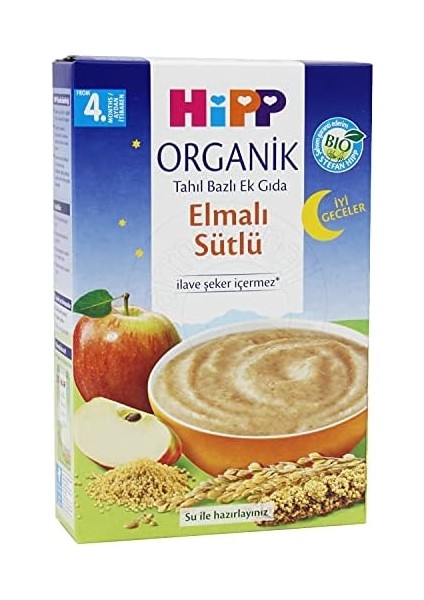 Hipp Organik Iyi Geceler Sütlü Elmalı 250 gr fiyatları