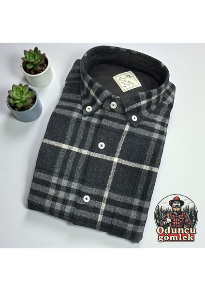 Kışlık Pamuklu Uzun Kollu Cepli Hakiki Oduncu Gömlek (Regular Kalıp) modelleri