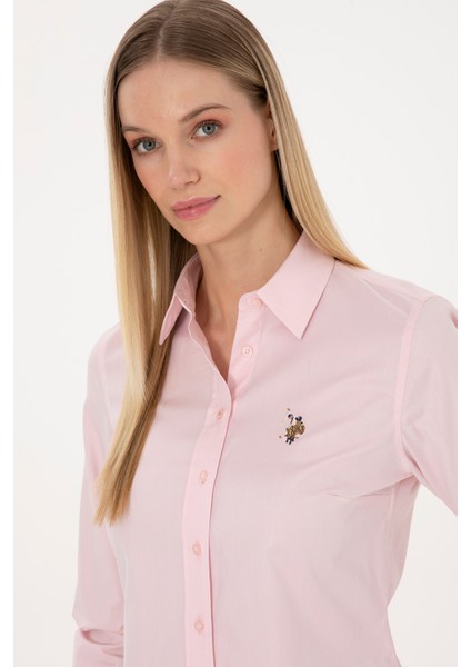 Kadın Açık Pembe Gömlek Basic 50308038-VR078 fiyatları