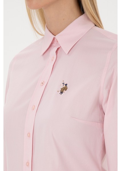 Kadın Açık Pembe Gömlek Basic 50308038-VR078