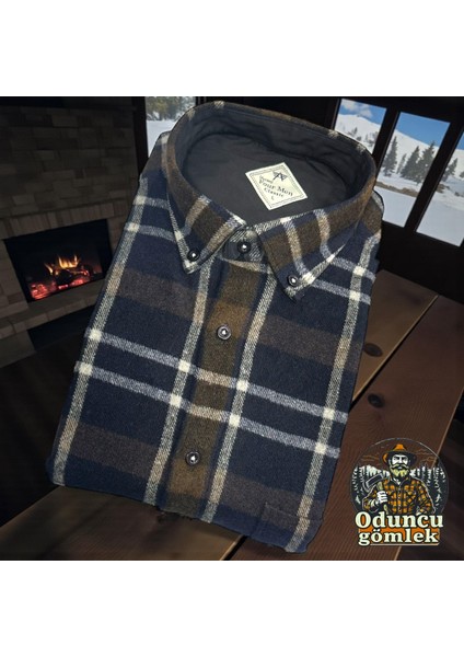 Kışlık Pamuklu Uzun Kollu Cepli Hakiki Oduncu Gömlek (Regular Kalıp) modelleri