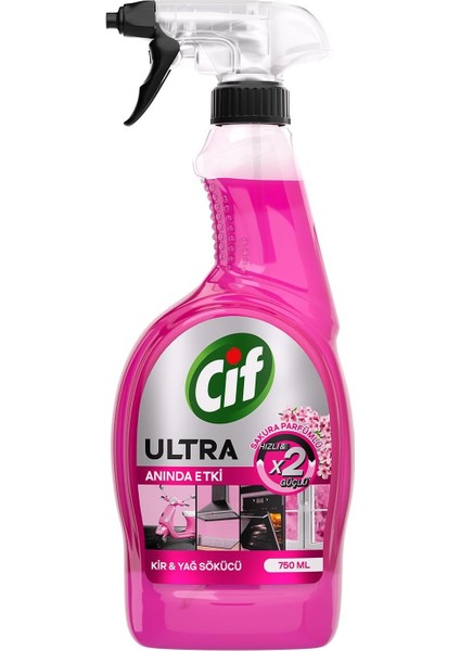 Cif Ultra Sprey Sakura Parfümlü 750 ml fiyatları
