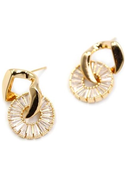 Baget Taşlı Küpe - Altın fiyatları