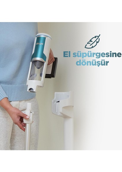 Powervac 5.0 | 30 Gün Hazneli Otomatik Boşaltmalı Şarjlı Dikey Süpürge | 2.7 kg Ultra Hafif indirimleri