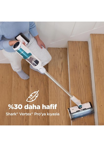 Powervac 5.0 | 30 Gün Hazneli Otomatik Boşaltmalı Şarjlı Dikey Süpürge | 2.7 kg Ultra Hafif