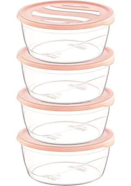 Krizma Yuvarlak Saklama Kabı 4 Lü No:1 ROYALEKS-ÇNK2153