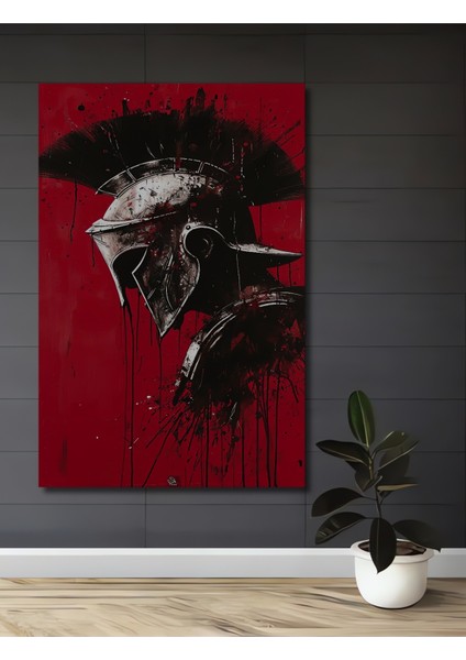 Spartan Savaşçı Ahşap Mdf Dekoratif Ev/işyeri Duvar Tablo Dikdörtgen Ev/işyeri Duvar Tablo