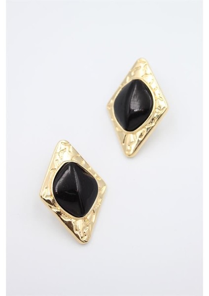 Üçgen Küpe - Siyah fiyatları