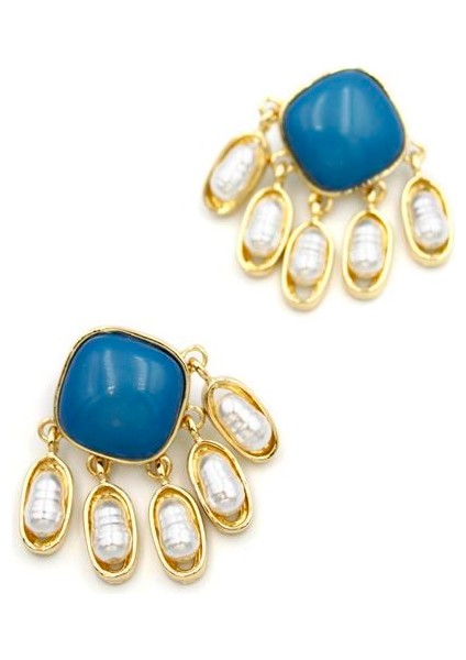 Inci Sallantılı Küpe - Mavi fiyatları