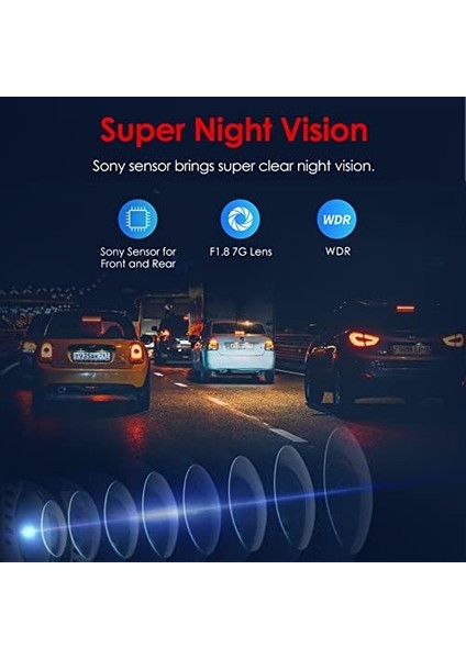 A129 Pro Duo 2 Kameralı Ön-Arka 4K Wifi Gps'li Araç Kamerası modelleri