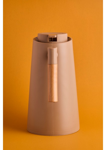 Aster Nordic Bambu Saplı Cam Vakumlu Termos 1000 ml Kahverengi modelleri
