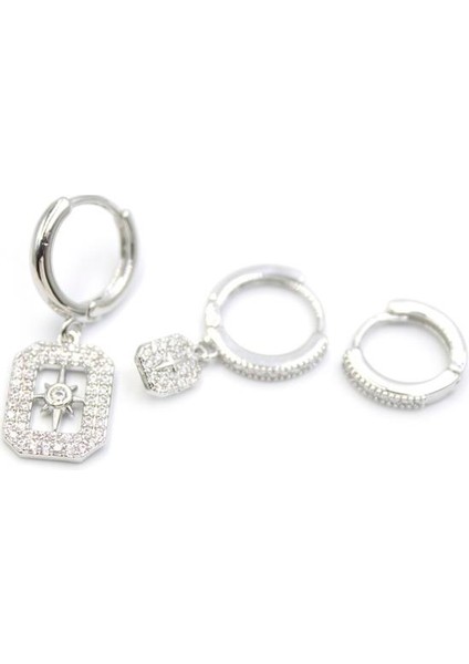 3'lü Kutup Yıldızı Küpe - Gümüş fiyatları