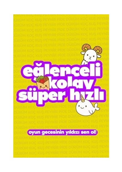 Çabuk Reflex Kutu Oyunu Dürüm Koç Kuş Peynir Pide Kart Oyunu Oyun Parti Eğlence Aile Arkadaş Oyunu fiyatları